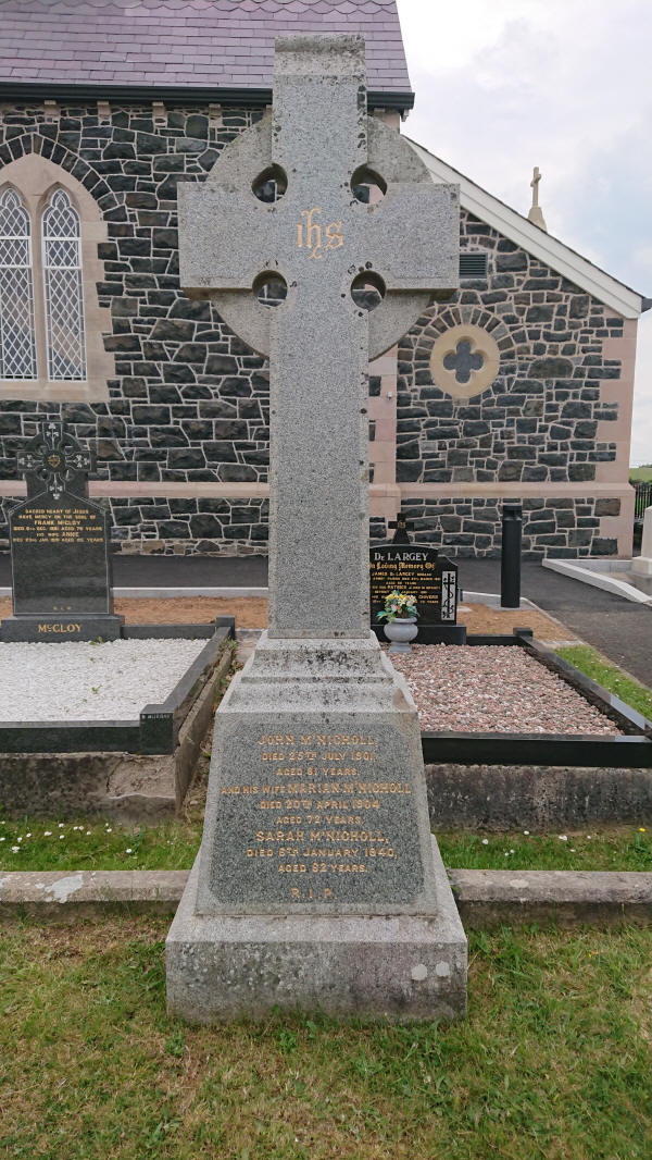 McNicholl Grave - Lavey Parish Co Derry Ireland