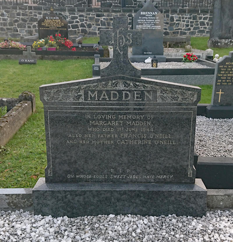 Madden M Plot - The New Graveyard Lavey Parish Co Derry Ireland