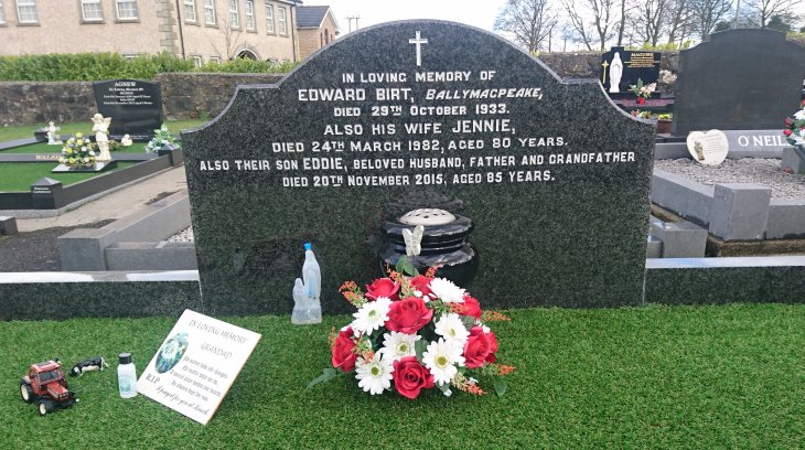 Birt E Plot - The New Graveyard Lavey parish Co Derry Ireland