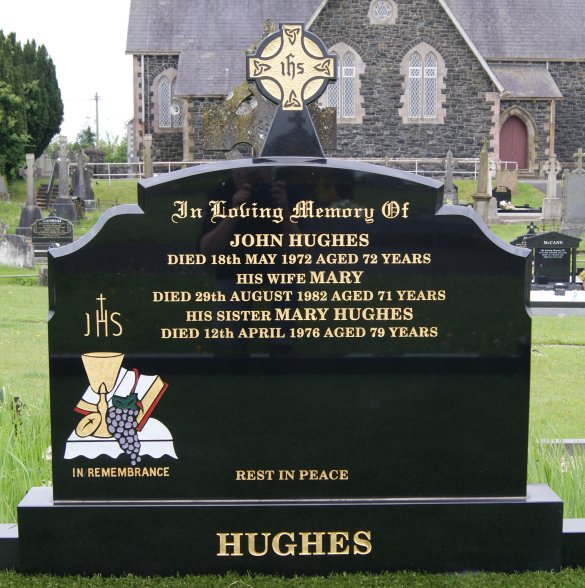 Hughes J Plot - The New Graveyard Lavey Parish Co Derry Ireland