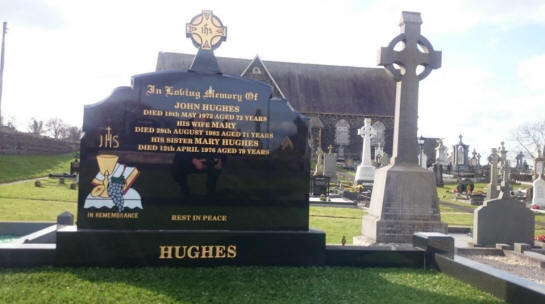 Hughes J Plot - The New Graveyard Lavey Parish Co Derry Ireland