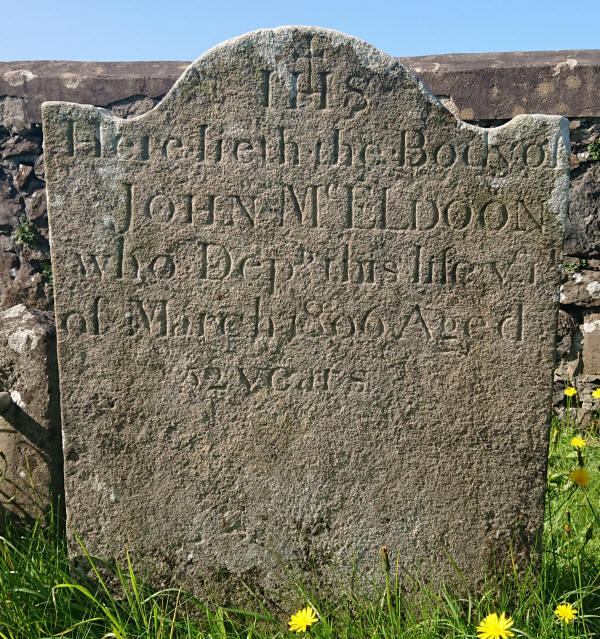 McEldoon J Plot The Old Graveyard Lavey Parish Co Derry Ireland
