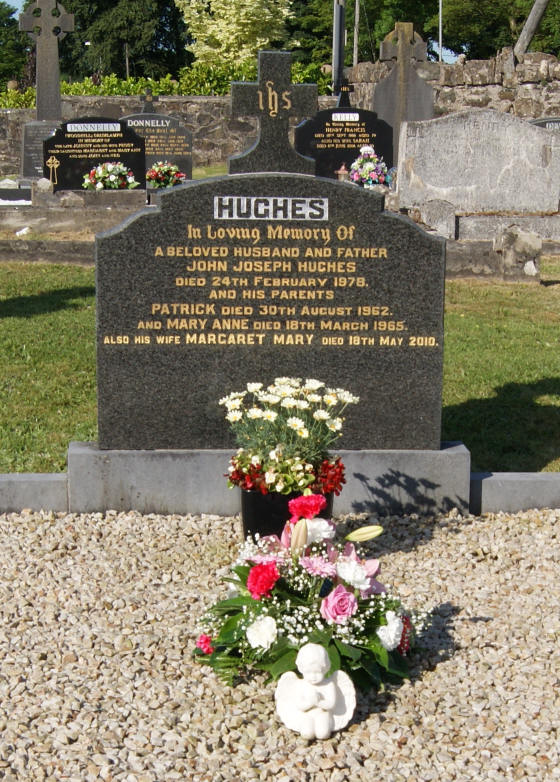 Hughes grave - The New Graveyard Lavey Parish Co Derry Ireland