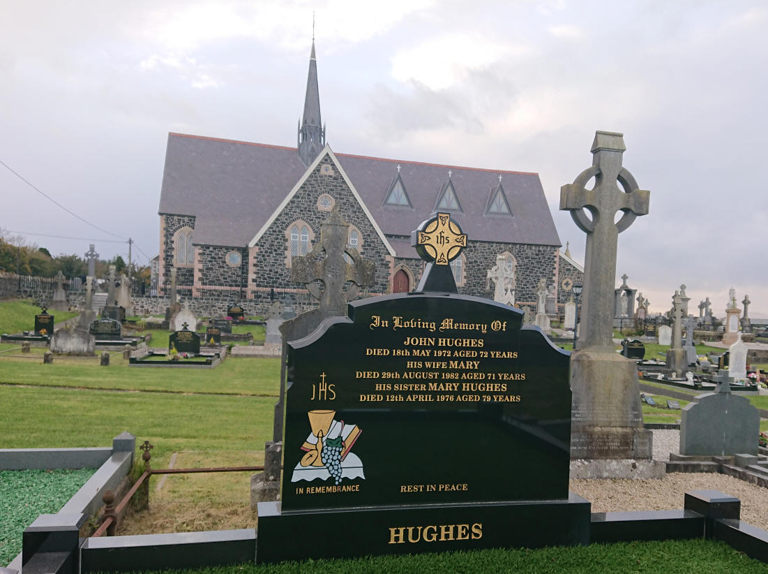 Hughes J Plot - The New Graveyard Lavey Parish Co Derry Ireland