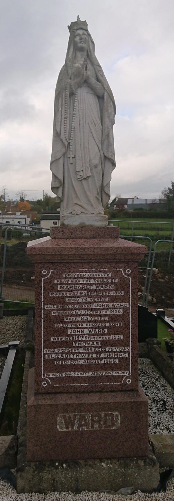 Ward MA Plot - The New Graveyard Lavey Parish Co Derry Ireland