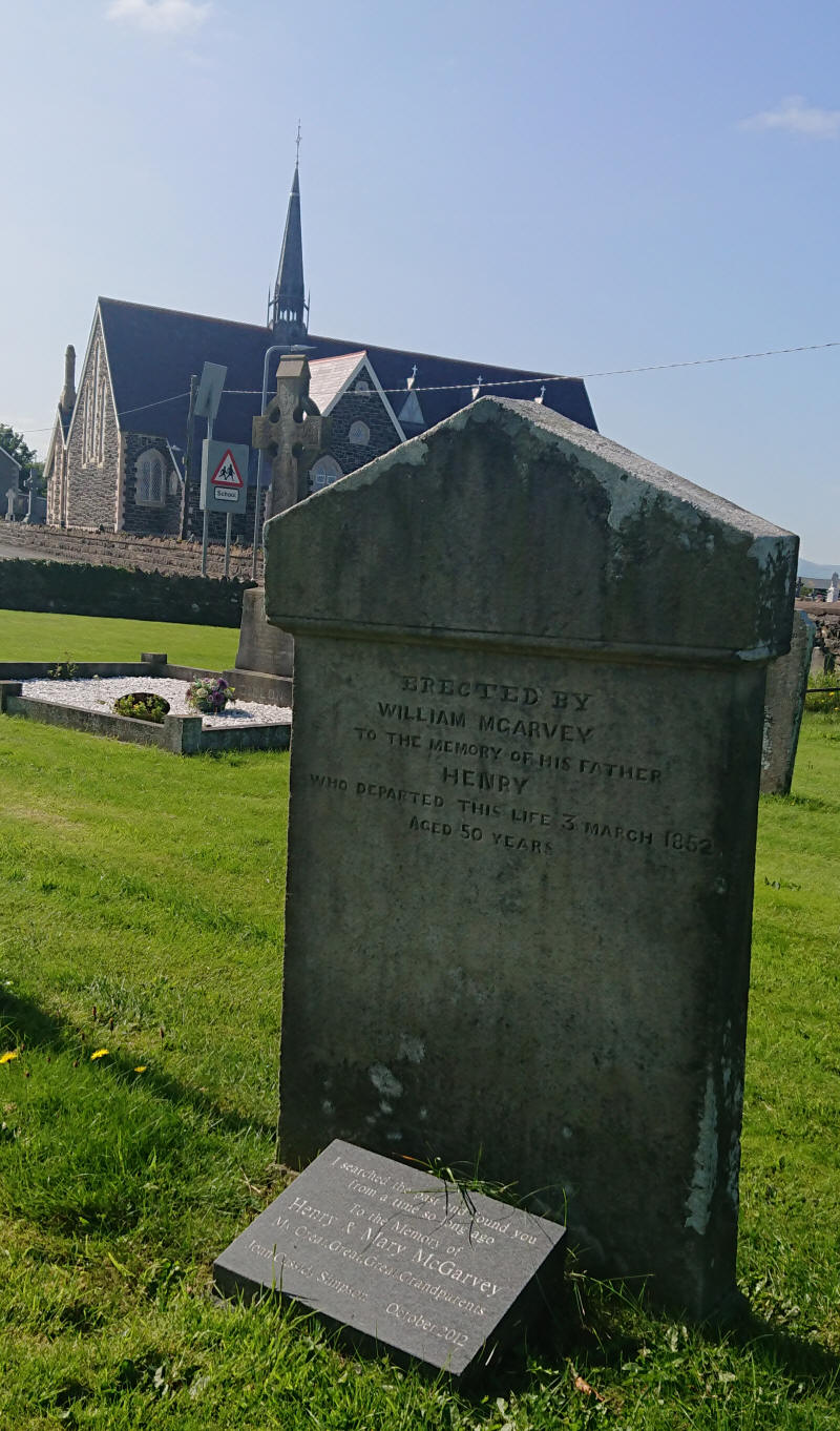 Mgarvey H Grave The Old Graveyard Lavey Parish Co Derry Ireland