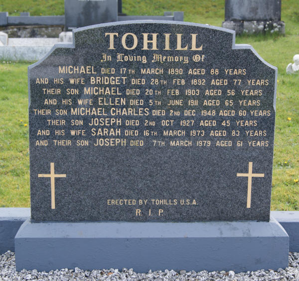 Tohill plot - The New Graveyard Lavey Parish Co Derry Ireland 