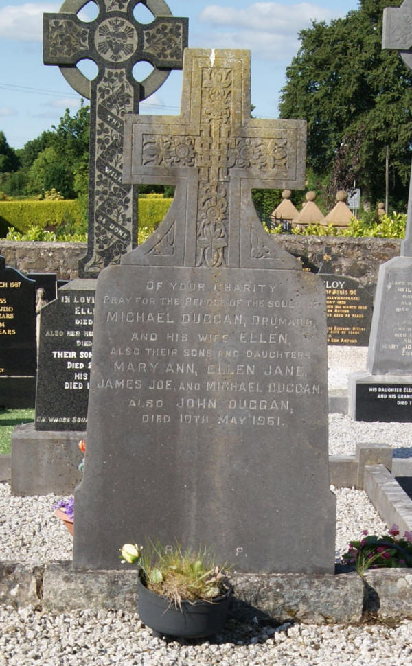 Duggan J Plot - The New Graveyard Lavey Parish Co Derry Ireland