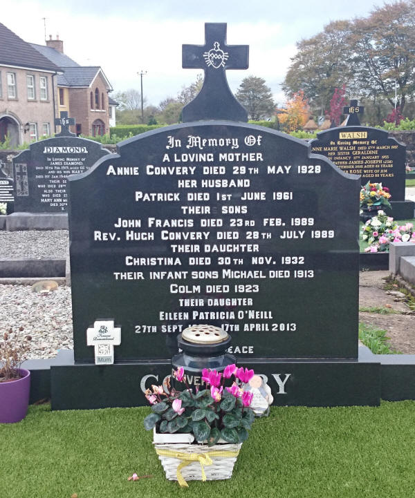 Convery Rory Priest Grave - The New Graveyard Lavey Parish Co Derry Ireland