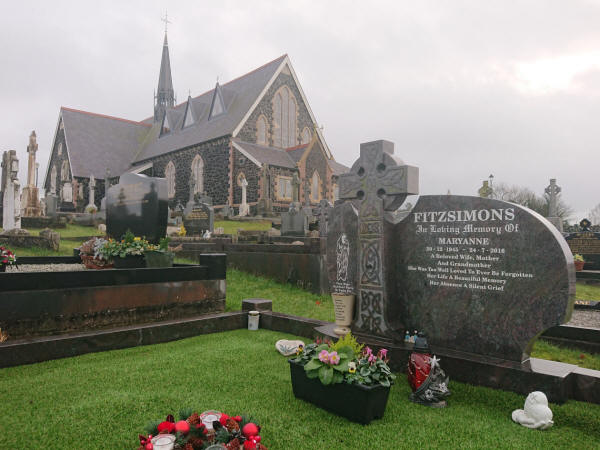 Fitzsimmons M Grave - The New Graveyard Lavey Parish Co Derry Ireland