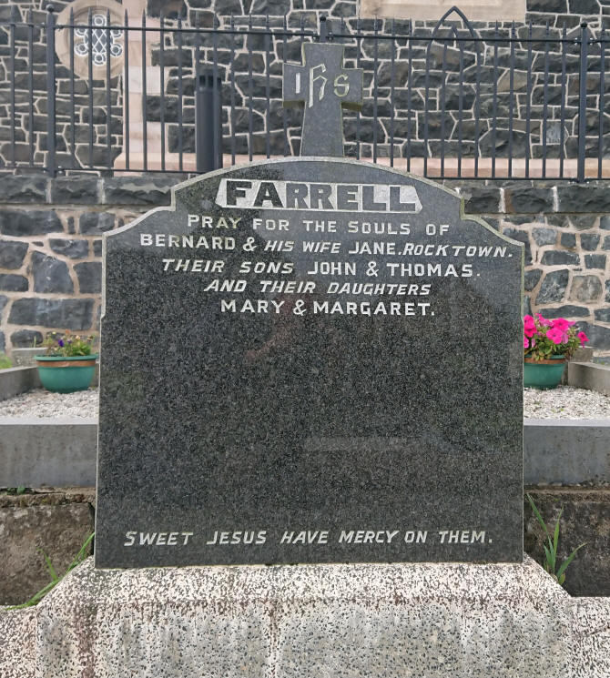 Farrell B Plot The New Graveyard Lavey Parish Co Derry Ireland