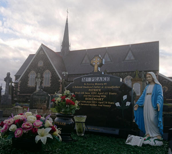 McPeake P Grave - The New Graveyard Lavey Parish Co Derry Ireland