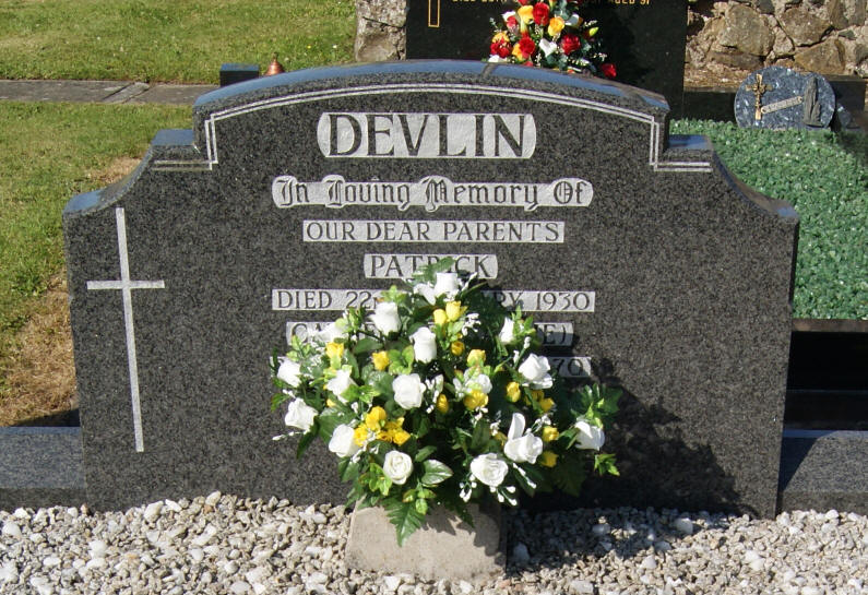 Devlin C Plot - The New Graveyard Lavey Parish Co Derry Ireland