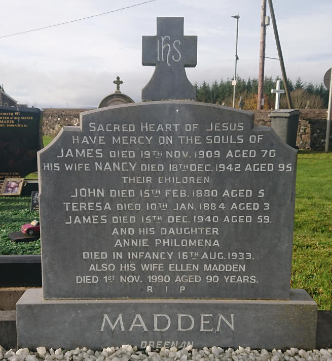 Madden E Plot - The Old Graveyard Lavey Parish Co Derry Ireland