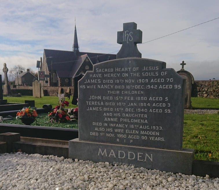Madden E Plot - The Old Graveyard Lavey Parish Co Derry Ireland