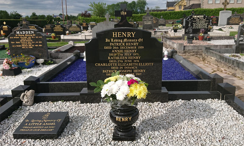 Henry PJ Grave New Graveyard - Lavey Parish Co Derry Ireland