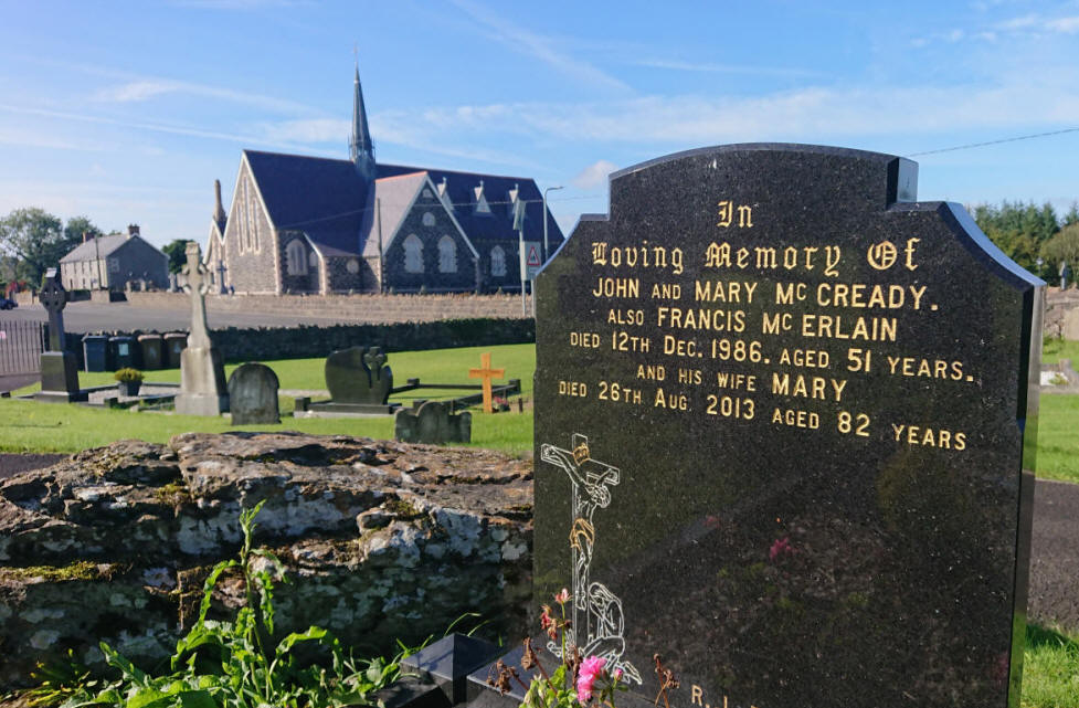 McErlain F Grave - The Old Graveyard Lavey Parish Co Derry Ireland