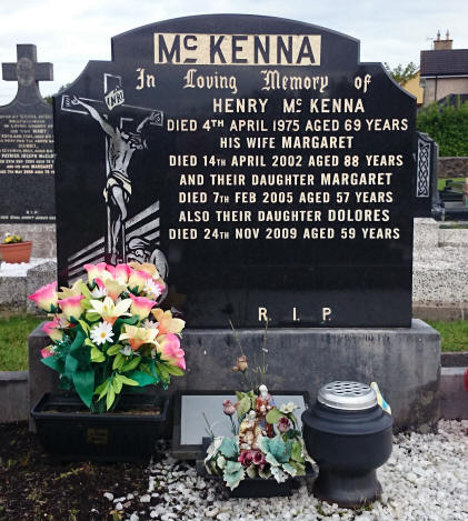 McKenna H Grave - The New Graveyard Lavey Parish Co Derry Ireland