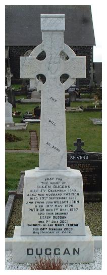 Duggan E Plot - The New Graveyard Lavey Parish Co Derry Ireland