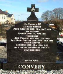 Convery Rory Priest Grave - The New Graveyard Lavey Parish Co Derry Ireland
