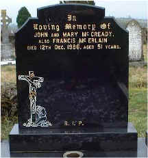 McErlain F Grave - The Old Graveyard Lavey Parish Co Derry Ireland
