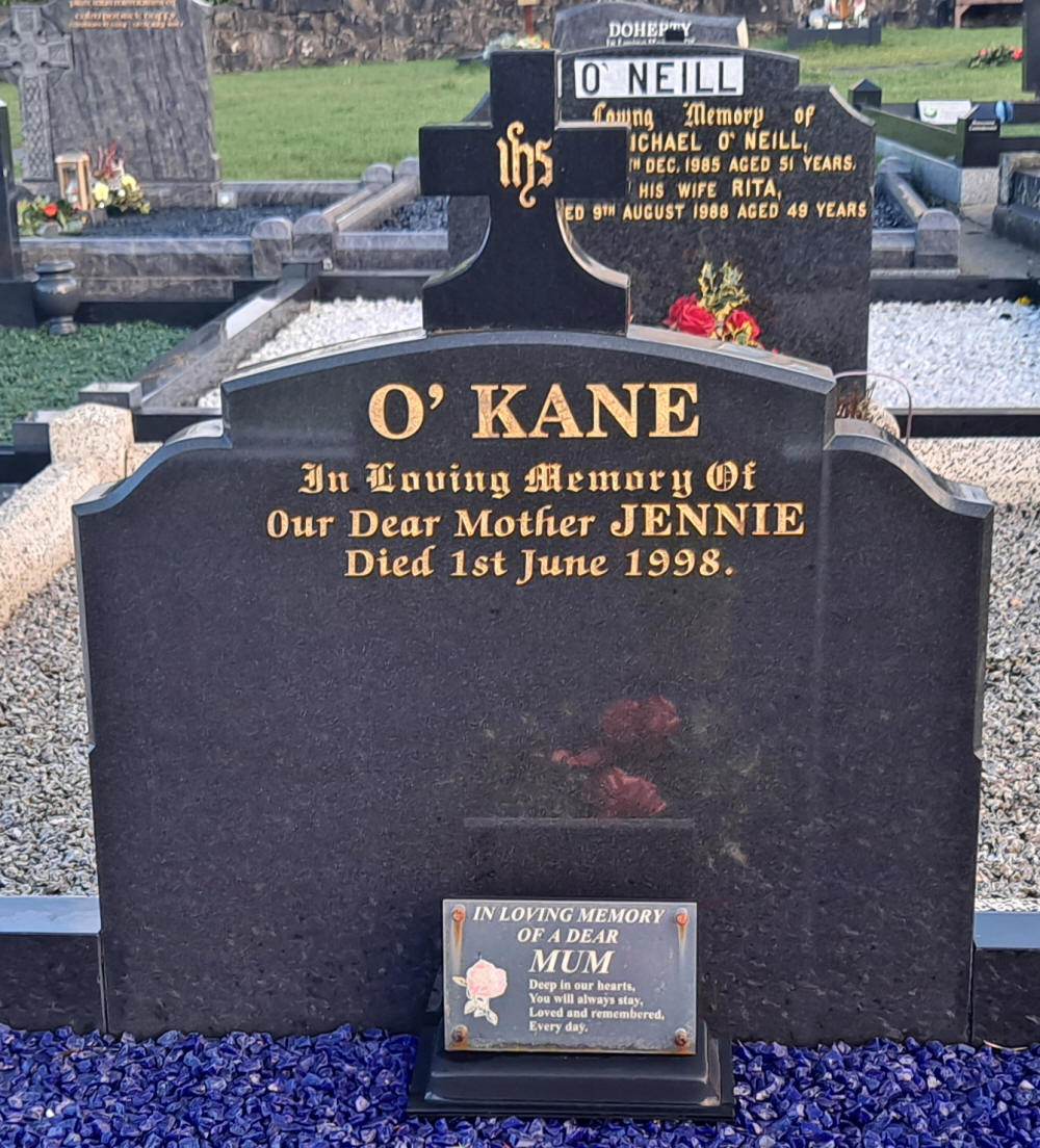 O'Kane J Grave - The New Graveyard Lavey Parish Co Derry Ireland