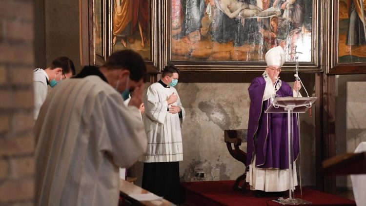 Pope Francis during his Mass on All Souls Day